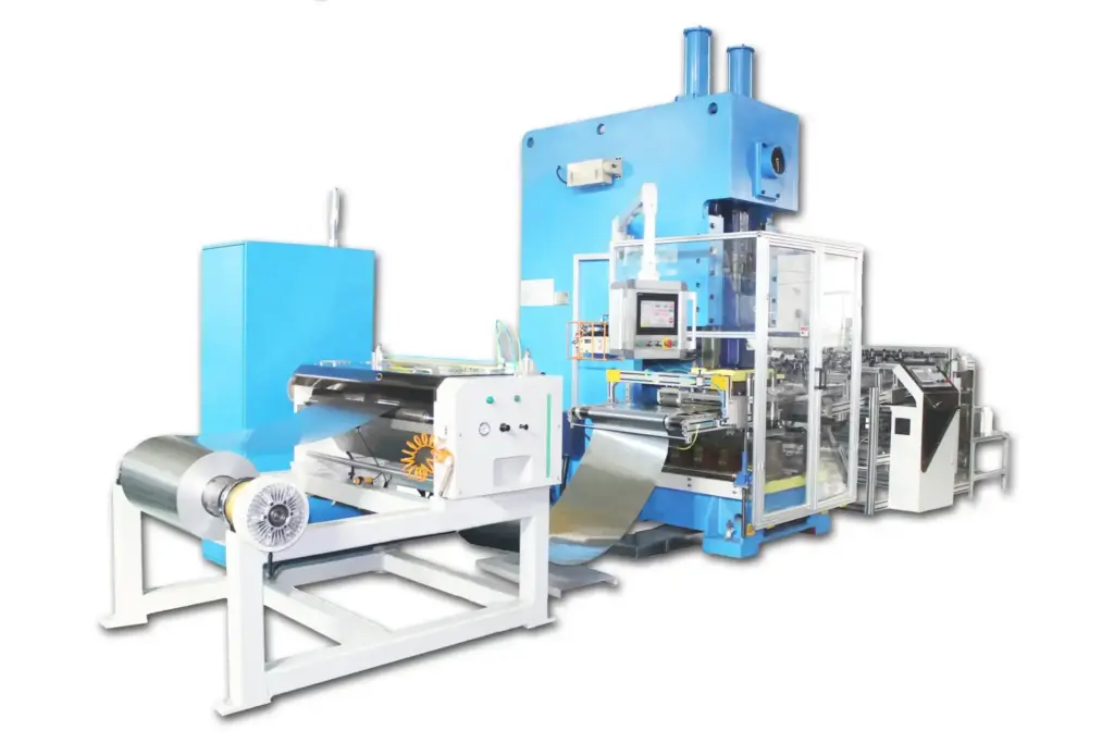 Aluminum foil food container production line