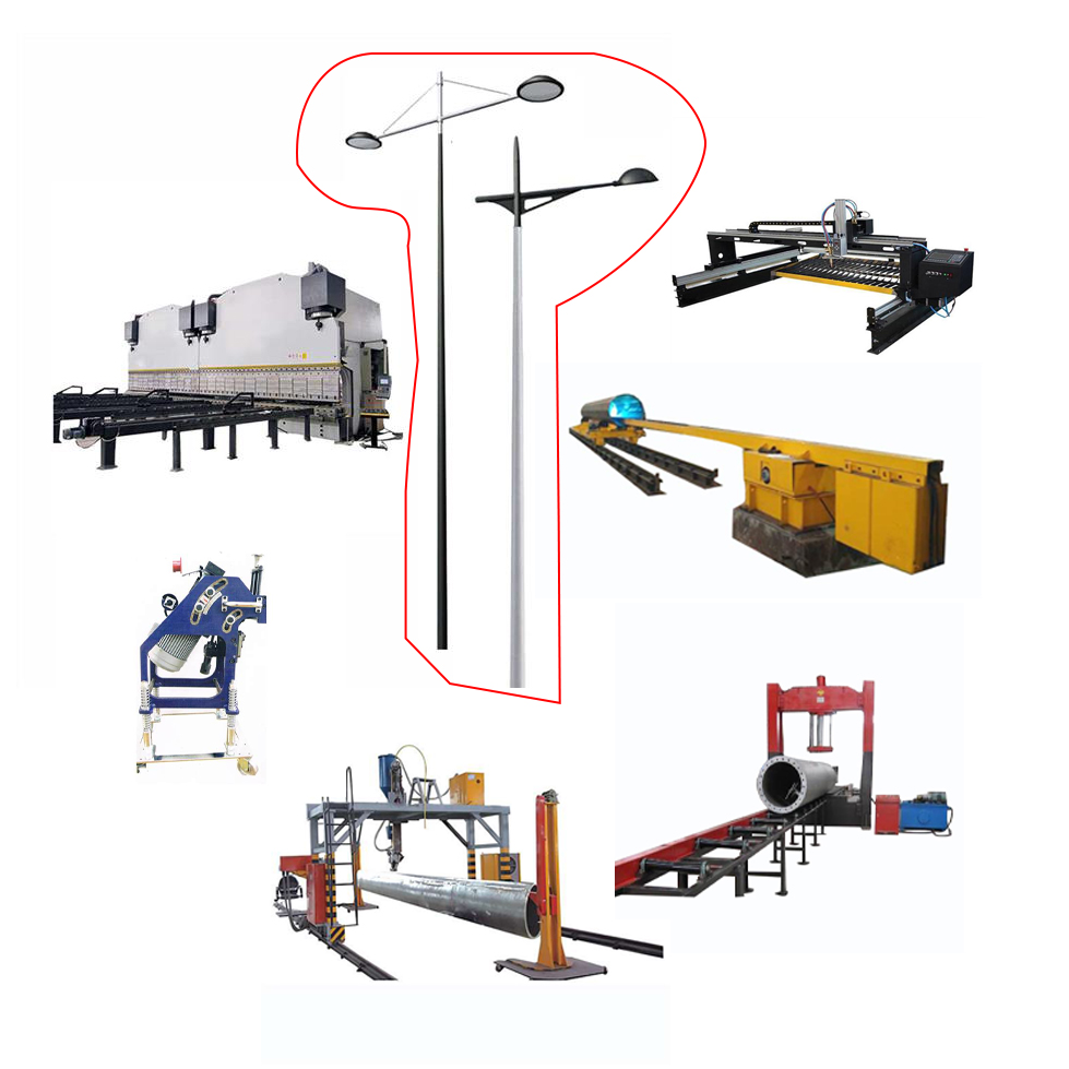light pole production line
