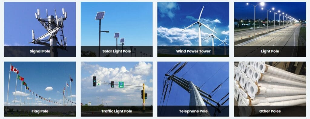 light pole production line Application
Signal Pole
Solar Light Pole